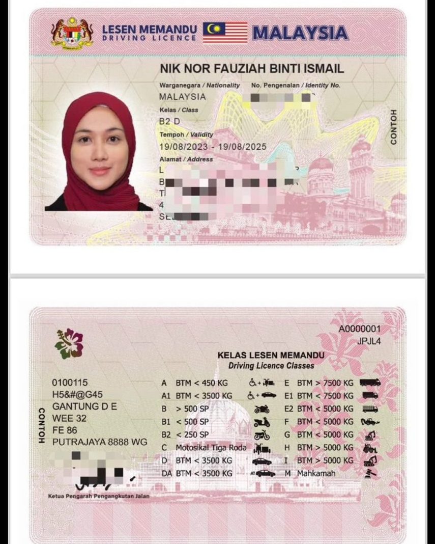 lesen memandu kg baru