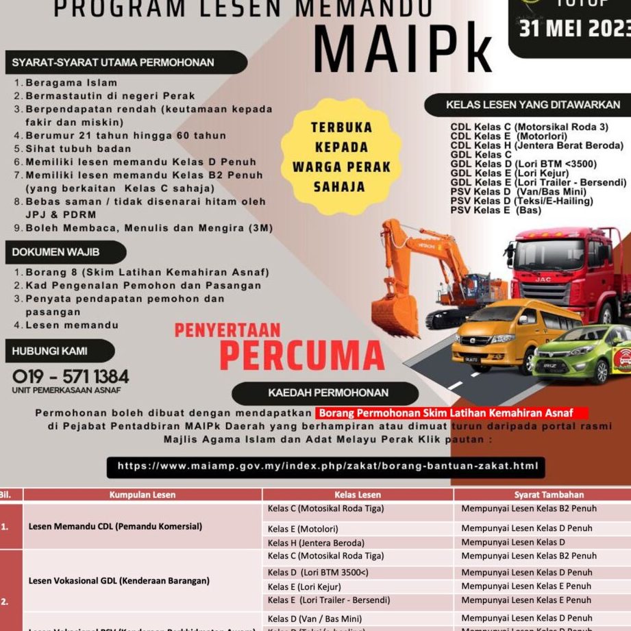 pejabat pendaftaran lesen memandu halil